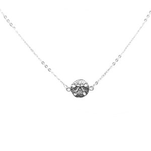 Silver Sand dollar Necklace