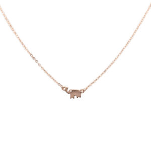 Rose Gold Elephant Necklace