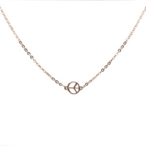 Rose Gold Peace Necklace