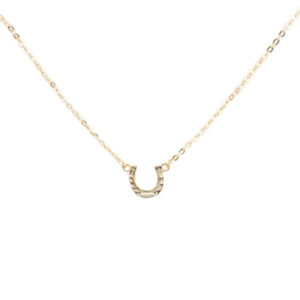 Gold Horseshoe Necklace