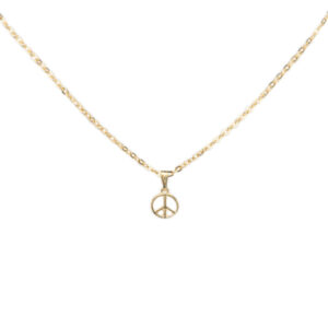 made in USA, peace sign necklace