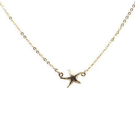 Gold Starfish Necklace